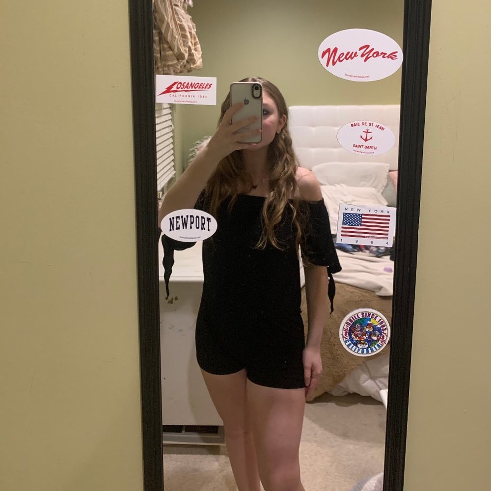 Off the shoulder romper